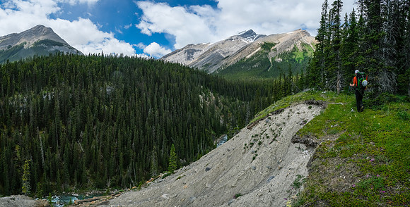Hiking up McConnell Creek.
