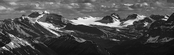 Bonnet Mountain, Bonnet Icefield and Hickson Peak.