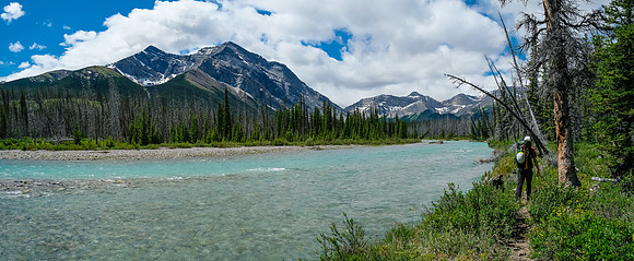 Prow Mountain over the Red Deer River.