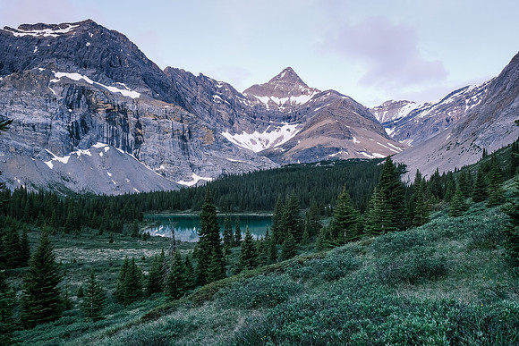 Our bivy tarn under Bleat Peak.