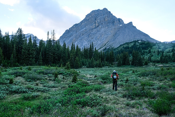 Ascending to our bivy.