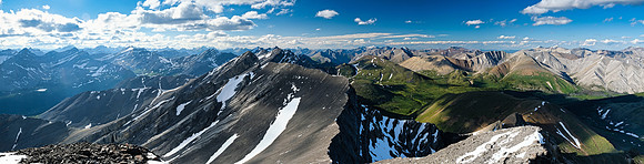 Incredible lighting over Divide Pass (R).