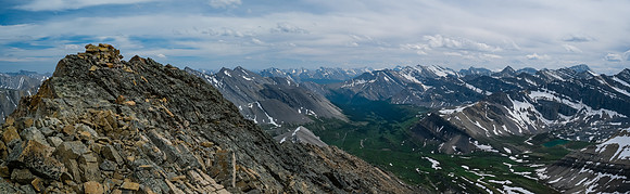 The loose summit with Boar Station and the McConnell meadows in the background.