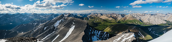 Incredible lighting over Divide Pass (R).