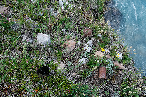 Old camp site on McConnell Creek.