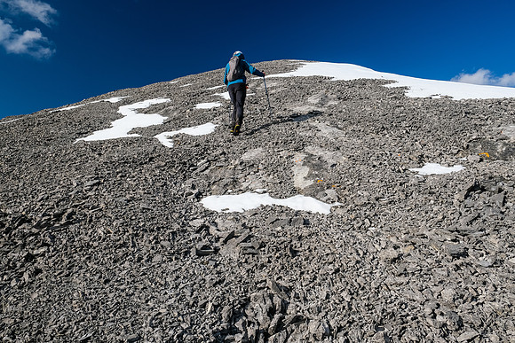 Grinding our way to the summit of Boar Station.