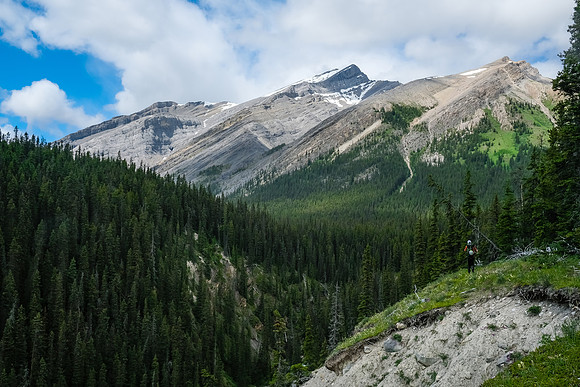 Hiking up McConnell Creek.