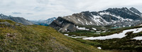Hiking back to our bivy across the gorgeous McConnell meadows.
