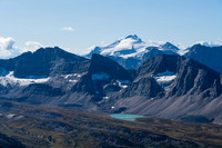 Views back across the Siffleur Valley to Mount Hector.