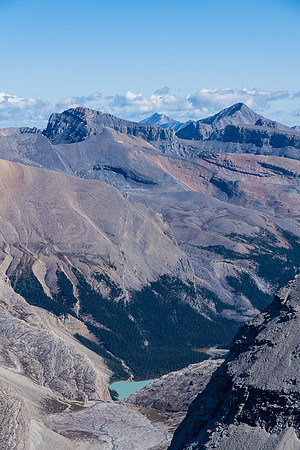 Icefall, Whelk and Mamen over Martin Creek.