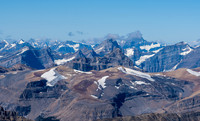 Mount Forbes towers over Howse and White Pyramid.