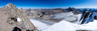 More incredible views off the summit ridge looking east over the glacier.