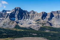 Views back across the Siffleur Valley to Watermelon Peak.