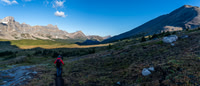 Descending from Clearwater Pass into the Siffleur River valley / trail.