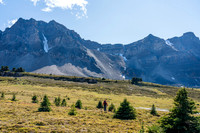 Crossing the Siffleur River valley on route to the Quartzite col.