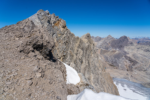 Mike at the summit with Recondite and Augusta to the right.