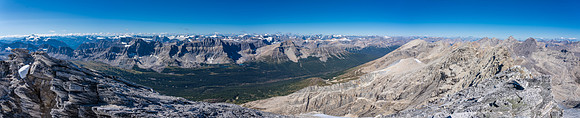 Views back over the Siffleur River Valley.