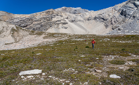 Hiking in the lovely south basin valley.