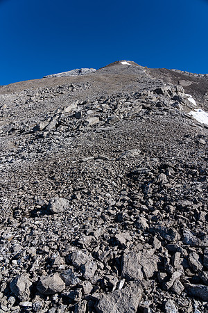 I thought the snow patch high above was about 20 minutes away. An hour later I wasn't there yet!