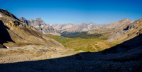 Hiking the trail to North Molar Pass.