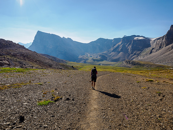 Hiking between NMP and Fish Lakes. Minnow Peak visible.