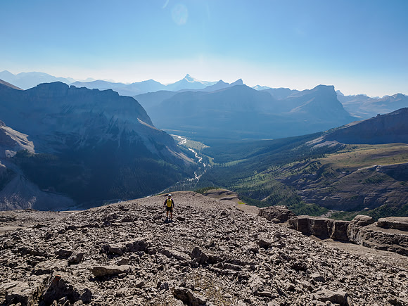 Descending WSW slopes of Forgotten Peak to Fossil Creek.