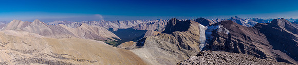 McConnel at left, Drummond massif at right.
