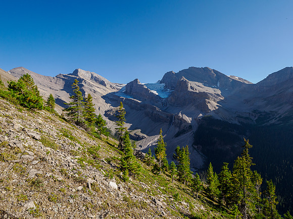The north end of the Drummond Icefield.