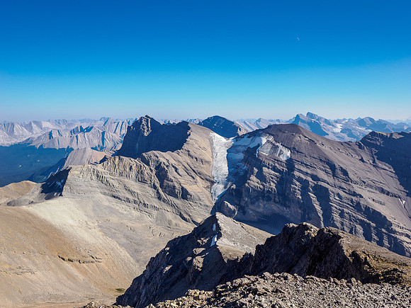 Mount Drummond and it's impressive north outliers.