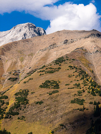 Note the tiny figures on the summit of Pocaterra Ridge.