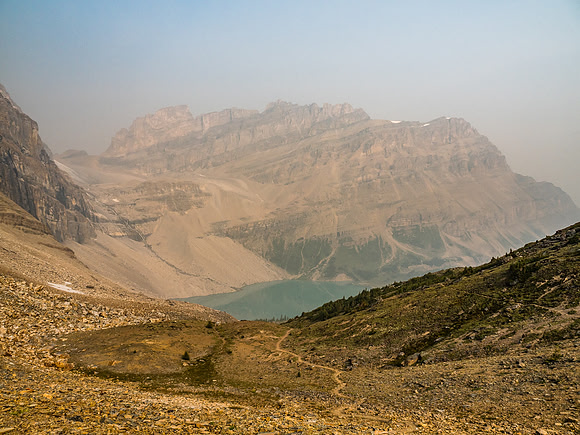 Looking down on Zigadenus Lake from Packers Pass.