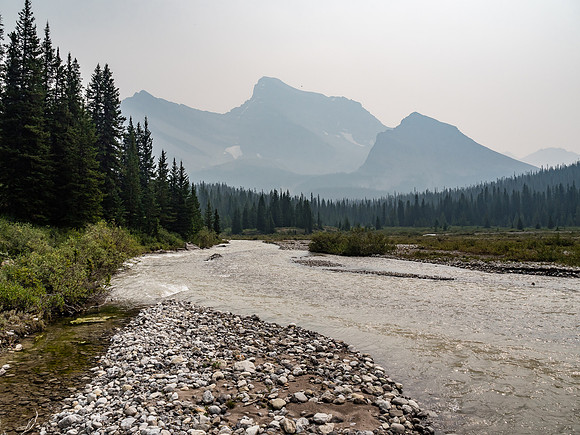 We crossed Drummond Creek here - well upstream of the Red Deer River.