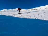 Sunny skies to start another day on the white ocean.