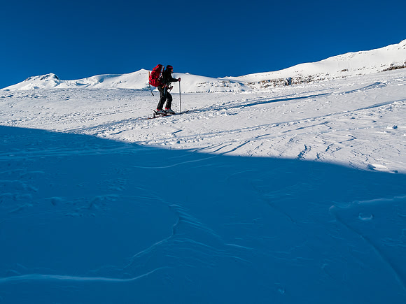 Sunny skies to start another day on the white ocean.