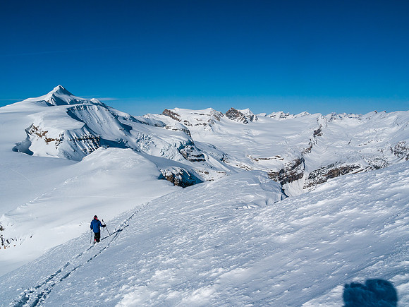 Descending Lilliput back to the glacier.