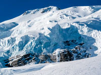 Crevasses and seracs on Balfour's east aspect.