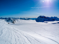 Time to super G to Lilliput - we're currently higher than its summit - it's the peak at center left.