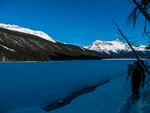 Finally at Hector Lake.