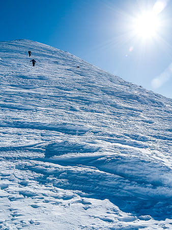 TJ and I ditched our skis thanks to the shallow snow pack and rocky nature of the ridge on Lilliput.
