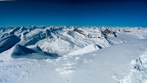 Incredible views over the entire Wapta Icefield.