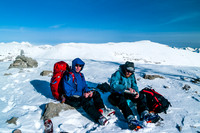 TJ and Ben on the summit of Vulture Peak.