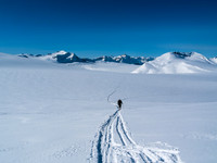 Ascending to the col.