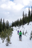We had to walk about 150 meters up the road before the trail peeled off to climber's right again.