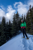 Hanneke on the high point - it's worth continuing to the view point from here.