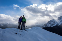Vern and KC on the viewpoint of Gypsum Ridge.