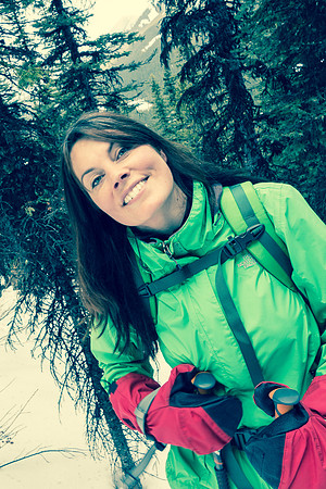 Hanneke enjoying the day out.