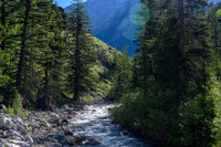Hiking up Haunted Creek.
