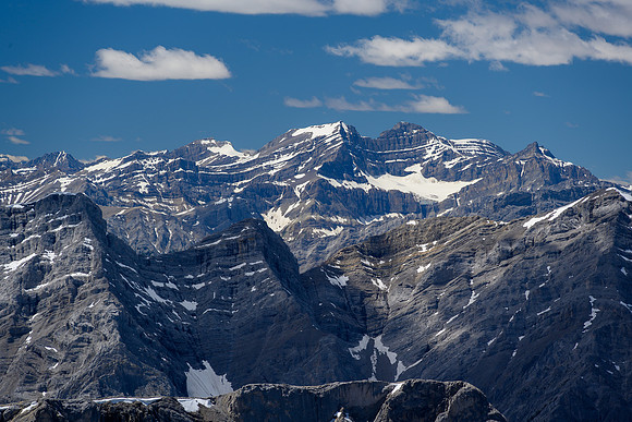 Hickson (L) and the two summits of Bonnet Peak.