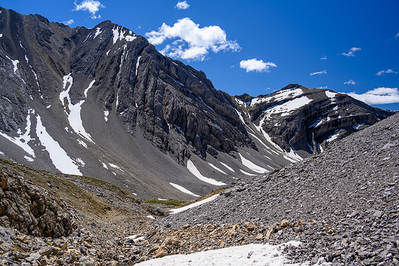 Views back down to the lovely alpine meadows we approached through.