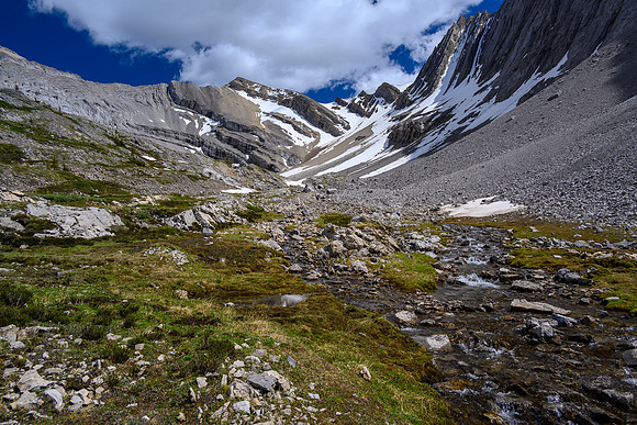 Views back up our escape route.